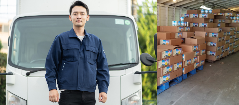 正社員募集：センターからスーパーへ食品配送ドライバー